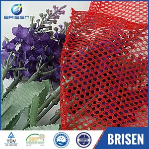 Différents polyester rouge raide net tissus