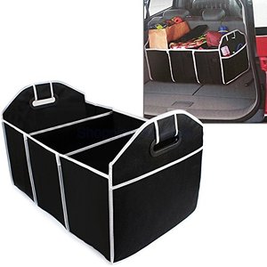 Car Truck SUV Storage Basket Trunk Organizer Boot Stuff Food Automobile Stowing Tidying Folding Car Trunk Organizer