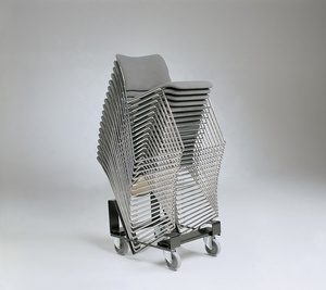 Silla lateral tapizada en silla de entrenamiento apilable <span class=keywords><strong>Dolly</strong></span> - Product Image 2