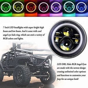 Para Jeep Wrangler Led faro 7 pulgadas ronda alta baja haz 24 V DC 12 V luces faro para Lada 4x4 urbana Niva Suzuki Samurai - Product Image 3