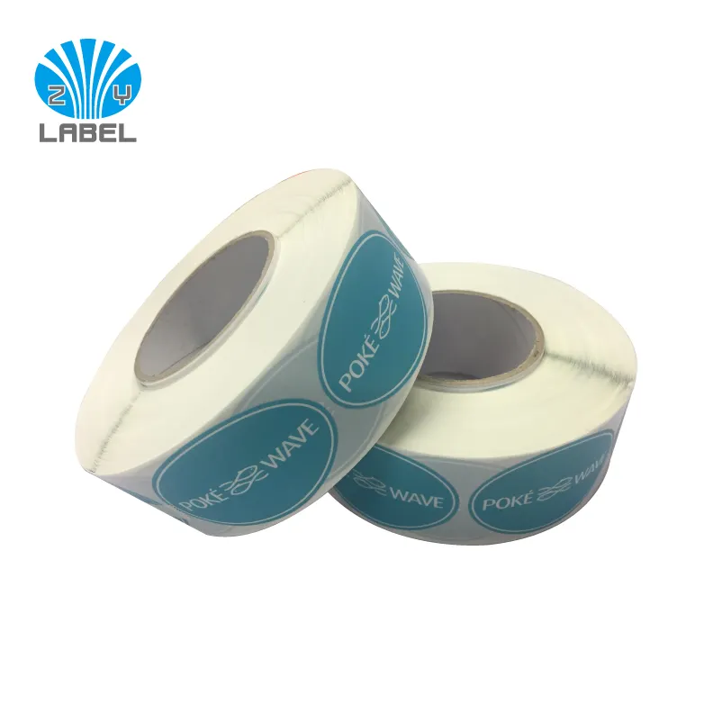 High Quality Custom Logo Printing Round and Oval Adhesive Label Sticker