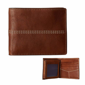 Personalizzato RFID Blocco Bifold del Cuoio Genuino Portafoglio Minimalista per Gli Uomini - Product Image 2