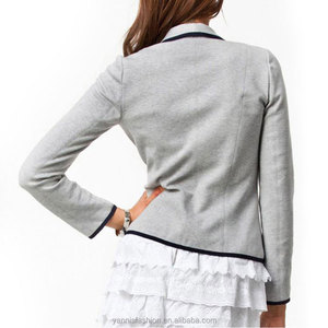 Giacca alla moda taglie forti, giacca grigia, giacca da donna, giacca da donna, con due bottoni, cappotto Cardigan - Product Image 3