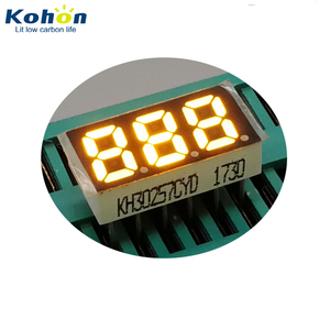 3-stellige 0,25 "gelbe gemeinsame Kathode Kleine <span class=keywords><strong>7</strong></span>-<span class=keywords><strong>Segment</strong></span>-numerische <span class=keywords><strong>LED</strong></span>-Anzeige SIP 6-polig - Product Image 2