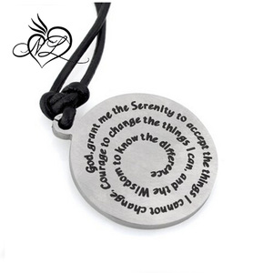 serenità preghiera <span class=keywords><strong>medaglione</strong></span> <span class=keywords><strong>con</strong></span> <span class=keywords><strong>collana</strong></span> - Product Image 2