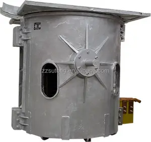 1 ton Cast iron melting furnace for producing metal ingot