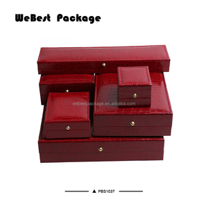 Webest factory crocodile leather buckle gift box packaging jewelry gift box faux leather gift boxes