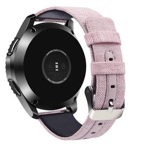 Tschick-Correa de cuero y lona para <span class=keywords><strong>Samsung</strong></span> Galaxy <span class=keywords><strong>Watch</strong></span>, pulsera de repuesto prémium de liberación rápida, 46MM, SM-<span class=keywords><strong>R800</strong></span>/S3 - Product Image 6