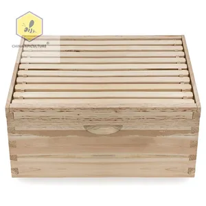 Beekeeping Tools 1Beehive 10 Frame Kit Super Box and 10 Deep Frames with Foundations for Langstroth Beekeeping