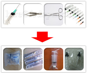 The urine collection cup/free pregnancy test kit/syringues unit packaging machinery - Product Image 2