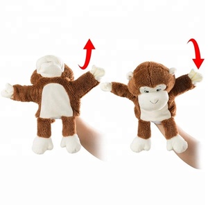Burattino a Mano di Scimmia Marrone in Morbido Peluche per Bambini, Personalizzabile, Basso MOQ, Animale di Peluche alla Moda per Adulti - Product Image 5