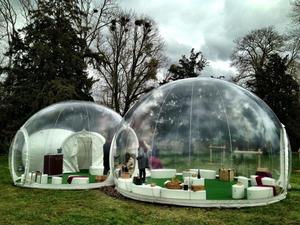 Trasparente in PVC Igloo gonfiabile bolla tenda chiara cupola tenda per escursioni all'aperto e il posizionamento del tetto caratteristiche pieghevoli - Product Image 4