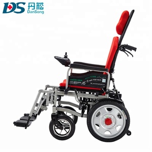 Engelli ve Yaşlılar İçin Yatarlı Sırtlıklı Akıllı Alüminyum Alaşımlı Taşınabilir Pilli Hafif Katlanabilir Elektrikli Tekerlekli Sandalye - Product Image 2