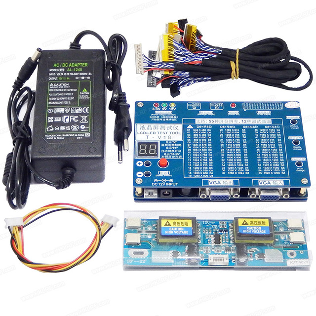 T-V18 Test Tool LED LCD Screen Tester Support 7 Inch to 84 Inch LVDS Screen for Panel Problems