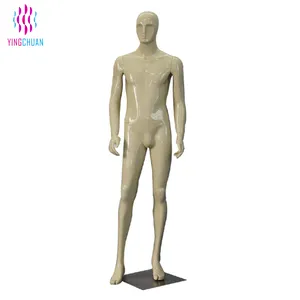 Einstellbare fiberglass muskel männliche mannequin mit penis