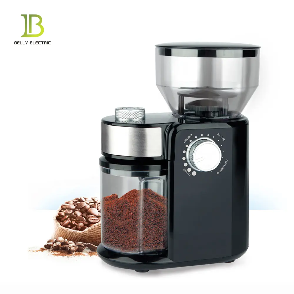 2024 nuevo desarrollado GS RoHS Aprobación de acero inoxidable espresso Bean molinillo de café cónico eléctrico