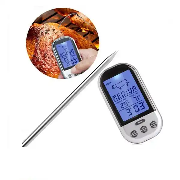 Digital Cooking Meat Thermometer Probe Wireless BBQ Grill Thermometer - Buy  Digital Cooking Meat Thermometer Probe Wireless BBQ Grill Thermometer  Product on