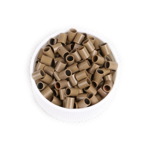 맞춤형 8색 스트레이트 구리 마이크로 링크 프리 본디드 I 팁 마이크로 루프 헤어 익스텐션 (플랫 마이크로 링 비즈 <span class=keywords><strong>2</strong></span>병 포함) - Product Image 2