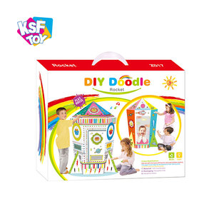 Giocattolo <span class=keywords><strong>da</strong></span> <span class=keywords><strong>disegno</strong></span> educativo per bambini fai <span class=keywords><strong>da</strong></span> te rocket house aqua doodle <span class=keywords><strong>cartone</strong></span> con musica e luce - Product Image 5