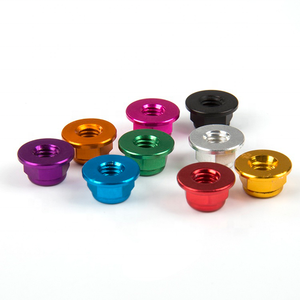 Harga Pabrik Warna-warni Aluminium Flange Nilon Menyisipkan <span class=keywords><strong>Lock</strong></span> <span class=keywords><strong>Nut</strong></span> - Product Image 1