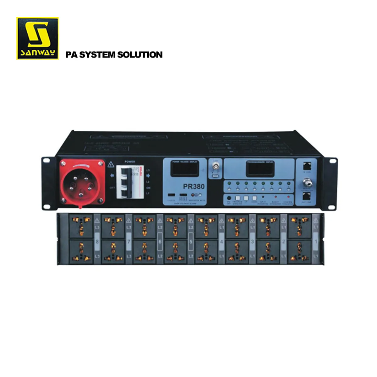 PR380 8 Kanal Digitale PA System Peripherie Gerät Power Timing Sequenz Controller