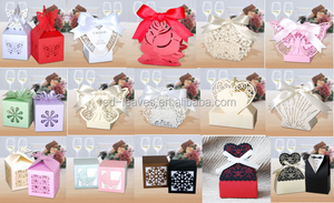 Sposa E Lo Sposo di Cerimonia Nuziale di Favore Del Regalo Scatola di Carta - Product Image 4
