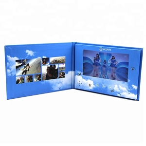 Fabricante de Folletos de Video en Formato Panorámico, Mini Pantalla LCD de 7 Pulgadas, Libro de Video, Marco de Fotos Digital para Publicidad de Bodas - Product Image 5