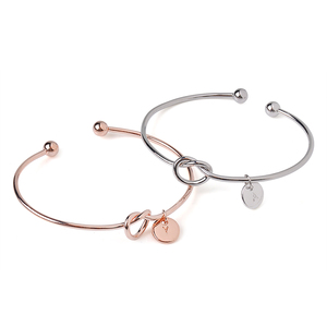 Personalizzato 26 lettere iniziali bracciale con nodo a disco <span class=keywords><strong>gioielli</strong></span> da donna alla moda <span class=keywords><strong>Bijoux</strong></span> - Product Image 4