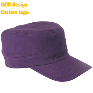 Gorra de Hip-Hop de algodón púrpura 100% personalizada, visera curva impresa con logotipo de lujo para uso comercial en la escuela secundaria con cierre de plástico - Product Image 1