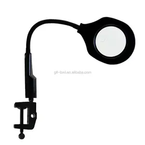 magnifying glass with light 20x magnification Adjustable warm&cool light  magnifying lamp repair lamp