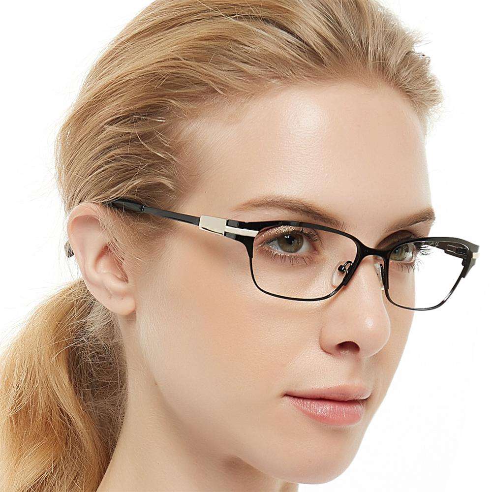 Ultima moda oro montature per occhiali ottica occhiali cornice di