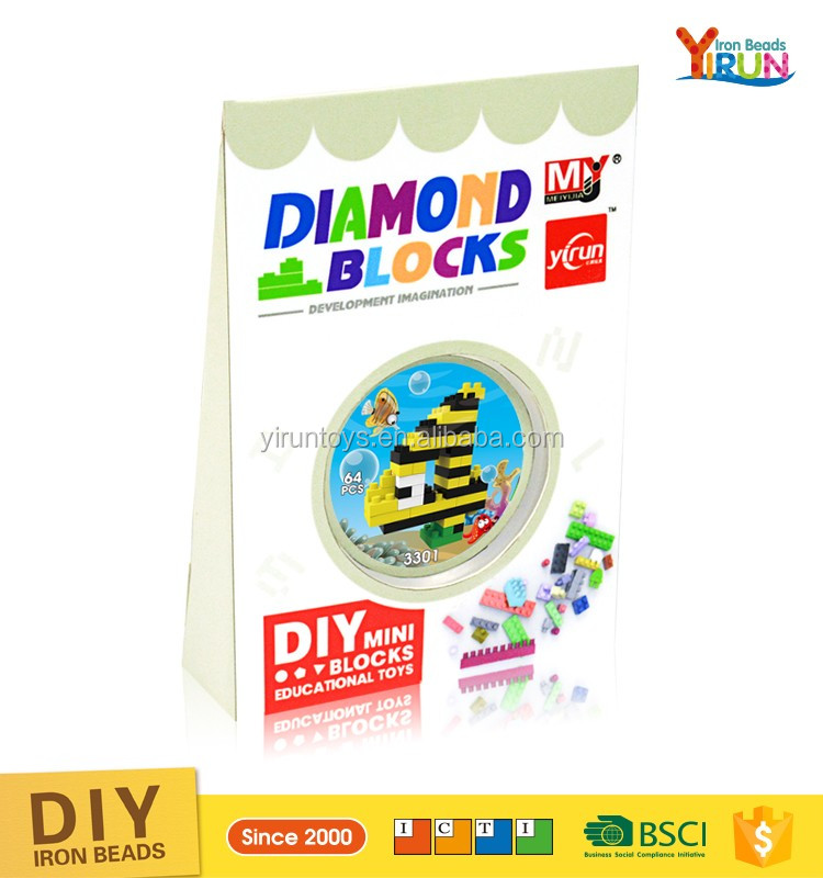 Мода для малышей Малый Building Block Набор Подарочная коробка оптовая строительные блоки для детей игрушки