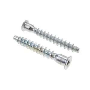 Hex Socket Platte Hoofd Confirmat Schroeven voor Meubels Fastener 5mm Metalen Zink Afwerking