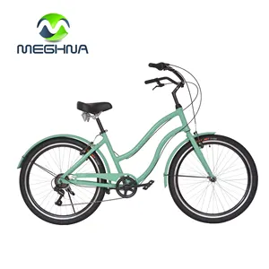 New Style26 Inch Khung Nhôm Bãi Biển Cruiser Phong Cách Xe Đạp Xe Đạp