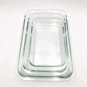 1.6L alta borosilicato vidro oval assadeira com tampa de Vidro de Borosilicato de Alta Conjunto Bakeware