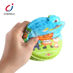 Chengji giocattolo educativo per la prima infanzia divertente che gioca il <span class=keywords><strong>tempo</strong></span> del bagno per bambini <span class=keywords><strong>libri</strong></span> nuovo design in plastica impermeabile eva baby bath book - Product Image 4