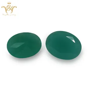 Piedras preciosas sintéticas Oval Cut vidrio en bruto piedras compradores Favorable