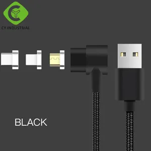 2018 el último diseño de tipo L USB multi cargador de teléfono móvil cable de datos magnético del USB para el iPhone Tipo de C