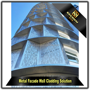 Keenhai buena calidad exterior PVDF revestido de Aluminio perforado panel de fachada para edificios decorativos - Product Image 6