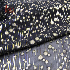 Lussuoso <span class=keywords><strong>tessuto</strong></span> in <span class=keywords><strong>Chiffon</strong></span> metallico Jacquard in seta solida e organica tinta unita intrecciata tinta nera per le donne con una lucentezza - Product Image 5