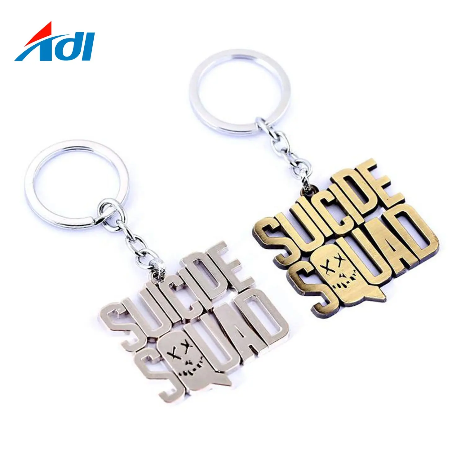 Porte-clés personnalisé avec logo, en alliage métallique, personnalisé, avec nom de marque