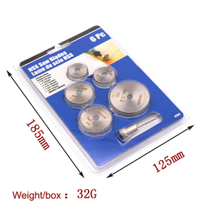 Ensemble de 7 lames de scie circulaire HSS miniatures pour outil rotatif <span class=keywords><strong>Dremel</strong></span> Fordom, machine de meulage électrique, pour couper l'<span class=keywords><strong>acier</strong></span>, les alliages et le laiton - Product Image 4