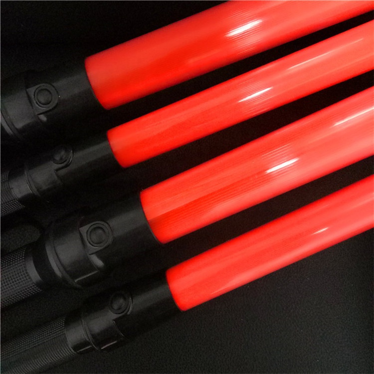 54 см полицейский предупреждающий СВЕТОДИОДНЫЙ дорожный дубинный жезл для ночного предупреждающего сигнала 2019 горячая Распродажа светодиодный мигающий фонарь для управления дорожным движением