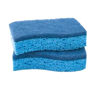 Kitchen Clean Scrubber Sponge Kitchen Cleaning Scrubber Cellulose Sponge Scrub With Scouring Pad