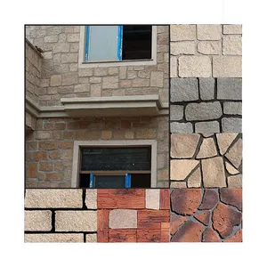 Free form natural stone veneer Foshan artificial culture stone wall faux stone fence panels