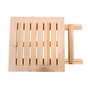 Ngoài Trời Hiện Đại Cổ Điển Vườn Nội Thất Cắm Trại Dã Ngoại Trẻ Em Gỗ Tuyết Tùng Adirondack Gấp Vuông Side Bảng - Product Image 4