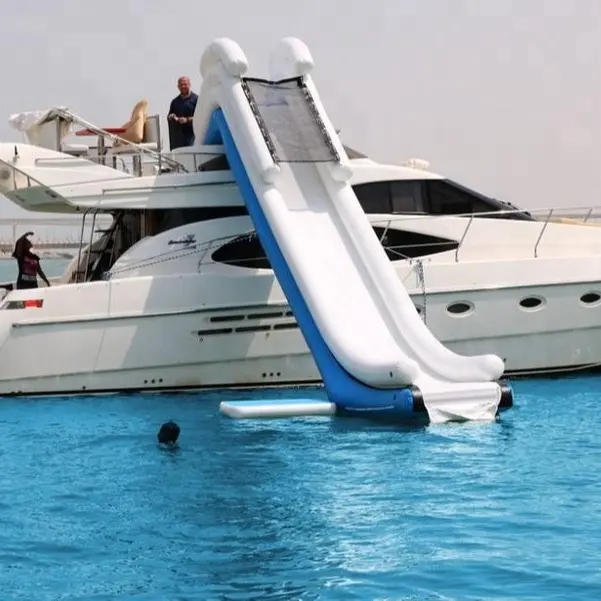 Gonfiabile galleggiante acqua scivolo per la barca/yacht gonfiabile scivolo/acqua scivolo barca