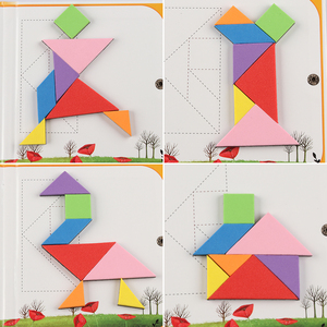 Challenge Brain teaser 360 Patterns Travel Magnetic <span class=keywords><strong>Puzzle</strong></span> Book <span class=keywords><strong>Tangram</strong></span> magnetico in schiuma Eva colorata - Product Image 3