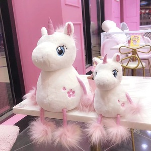 Adorable Pink &amp; White <strong>Unicorn</strong> Plush Fluffy Magical <strong>Unicorn</strong> <strong>Toys</strong> for Girls - Product Image 2