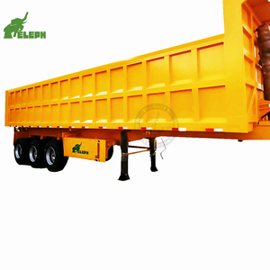 Utilisé ou Neuf de Haute Qualité 4 Essieux 45 Mètres Cubes Hydraulique Kit U Forme Atv Fin Basculement Benne <span class=keywords><strong>Semi</strong></span> Remorque Camion Tracteur - Product Image 3